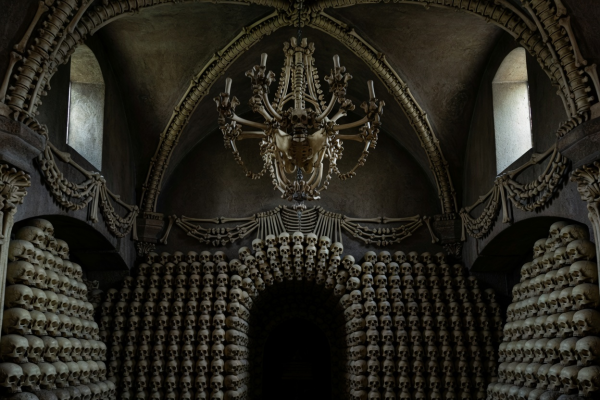 Sedlec Ossuary Czech Republic Bone Church interior